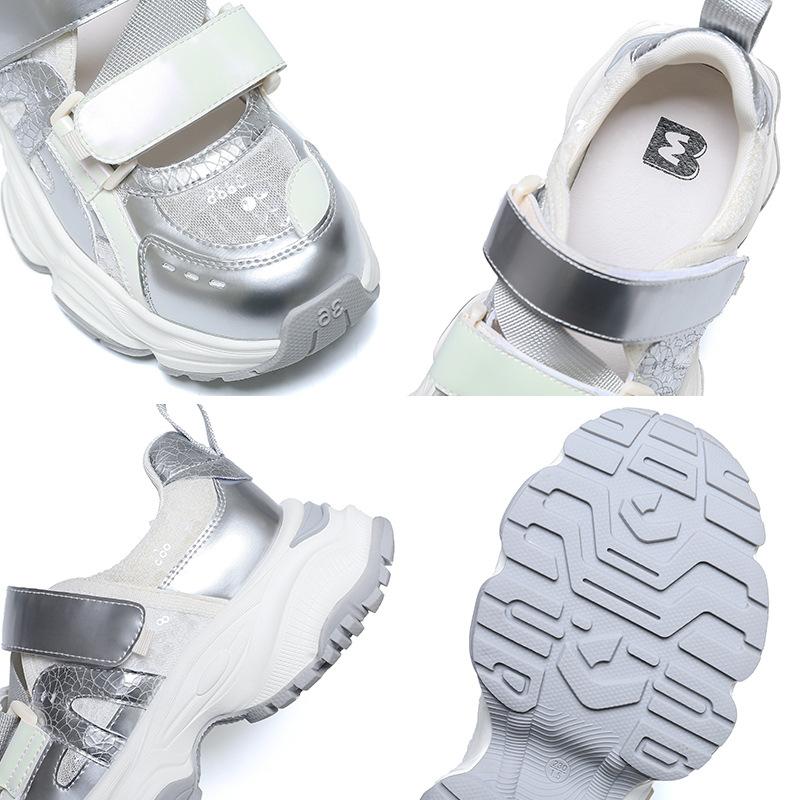 Baotou sports platform sandals 2025 summer new thick Velcro dad sandals Mary Jane shoes children breathable