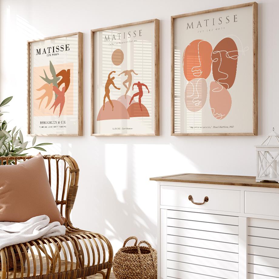 

Minimalist Yayoi Kusama Henri Matisse Bauhaus Posters And Prints Wall Art Canvas Painting For Living Room Decorative Pictures