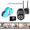 A8 All-Black PTZ Dome Camera: Outdoor Wireless WiFi Surveillance with Remote Monitoring