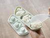 Skater Onigiri Molds Dull (3 Pieces), Gray, LKON3AG-A