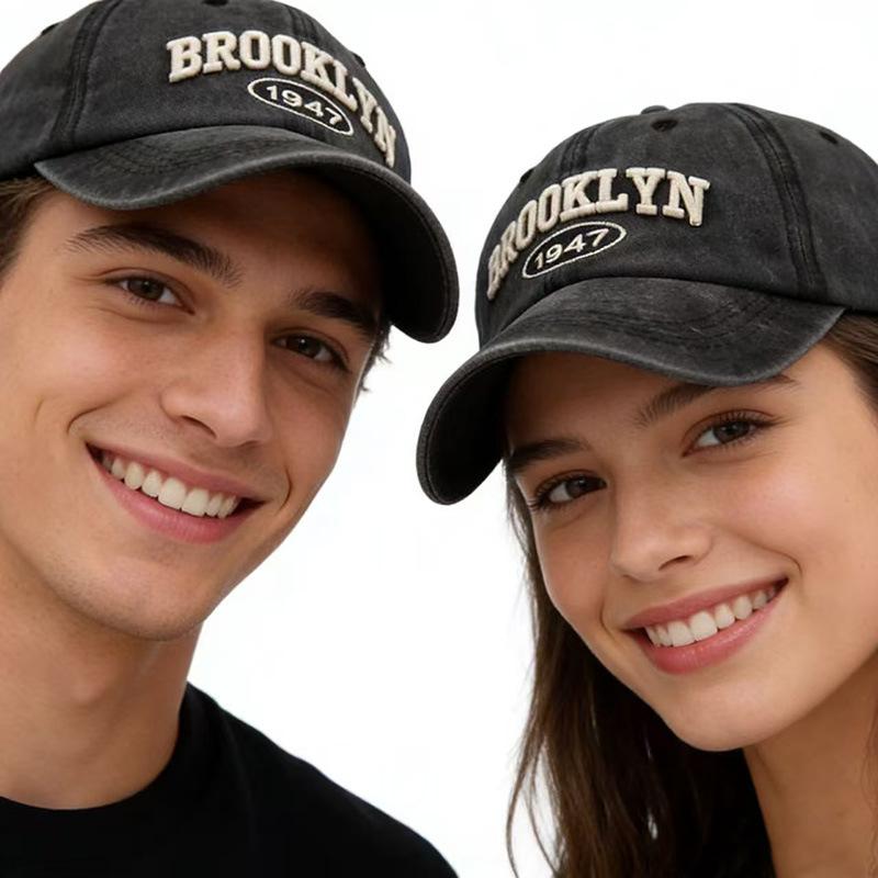 High Embroidery Snapback Hat for Men Vintage Black Green Washed Baseball Caps for Women