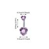 Heart Belly Piercing Internal Thread Body Jewelry Sexy Navel Rings  Girl