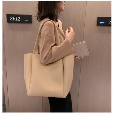 Bolsa feminina simples de grande capacidade, nova moda, bolsa de mão, bolsa de ombro, bolsa tote atmosférica