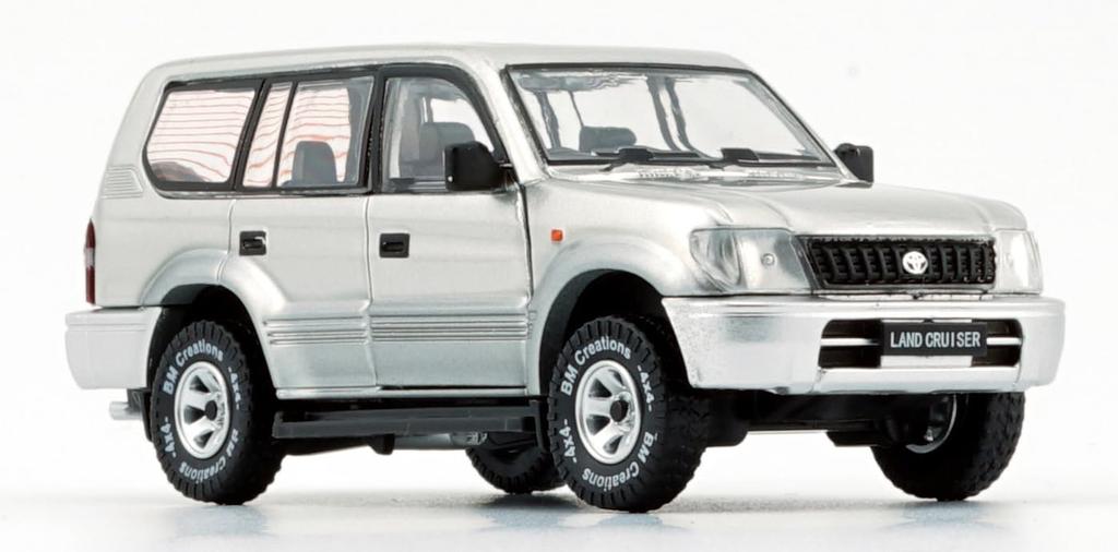 BM CREATIONS Toyota Land Cruiser Prado LC95 Silver Finished Product 1/64 (LHD)