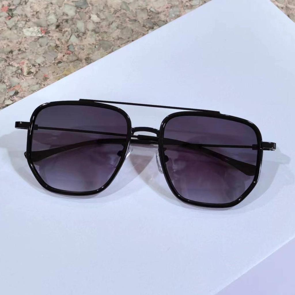 Trendy čtvercové sluneční brýle Módní Vintage Dvojitý můstek Ležérní sluneční brýle Dámské Stylové Nadrozměrné Značkový design Stínidla