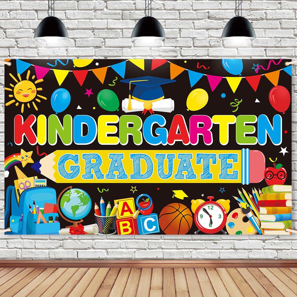 Kindergarten Graduation Party Decoration, Background Decoration Cloth