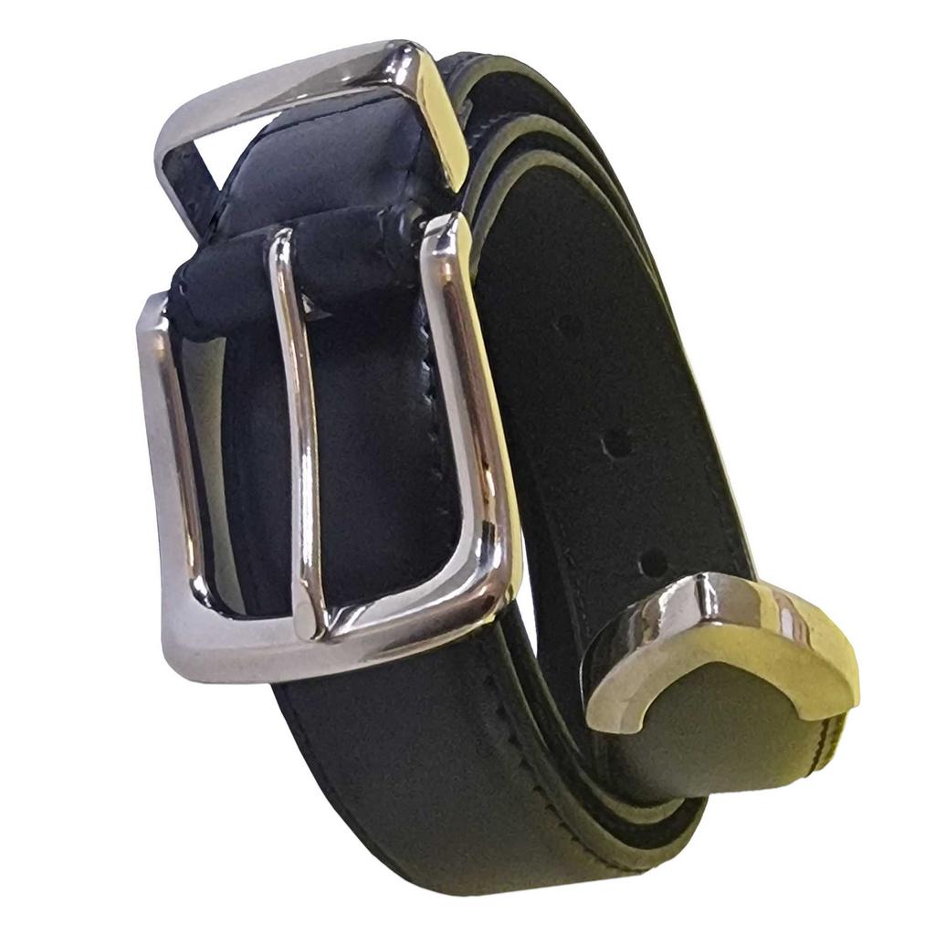 Duke Herren D555 Joseph Gebundenes Leder Metallspitze Taillengürtel