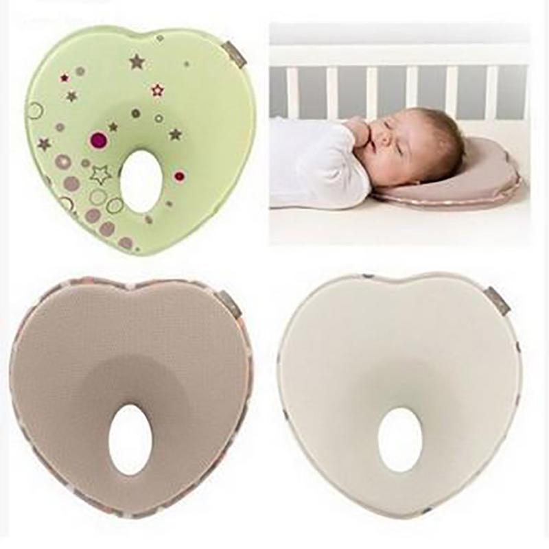 Baby Head Memory Foam Cushion Support Pillow to Prevent Infant Flat