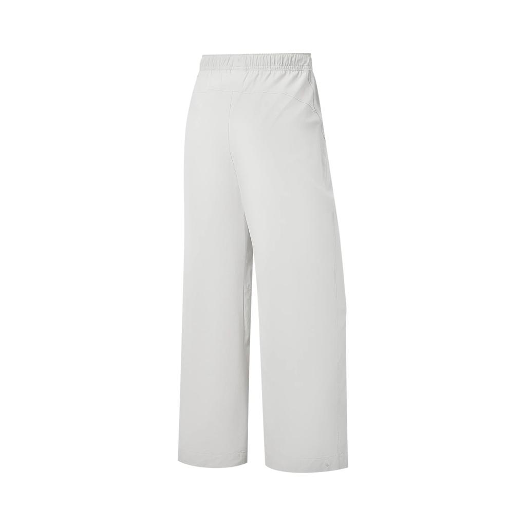 Li-Ning Fitness Series Solid Color Lace-Up Simple Fashion Sports Long Pants Women Bottoms AYKW742-3