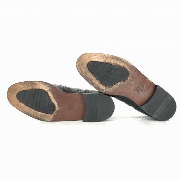 USA Vintage FREEMAN Leather Wingtip Shoes [25.5/Black] Business Shoes(USED)