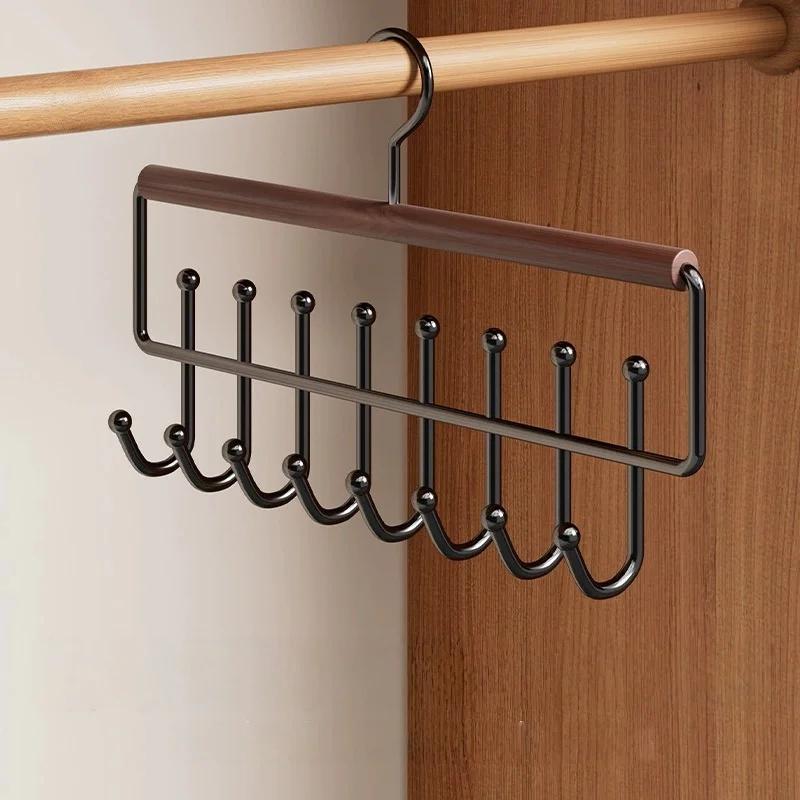 Xiaomi Wall-Mounted Metal Coat Rack Storage Box with 8 Hooks - Perfect for Hats, Towels, and Straps, Bra Hangers for Closet Organizer
