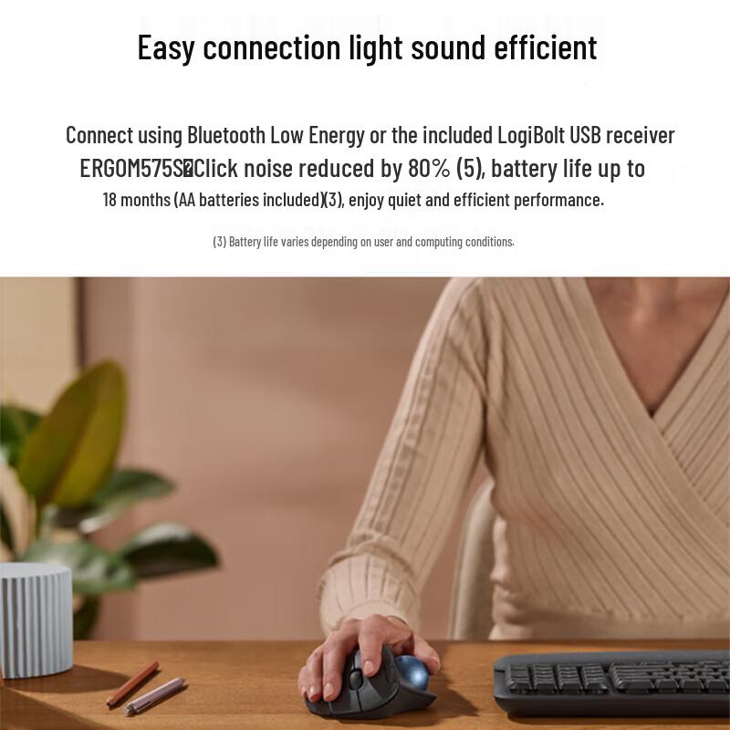 Logitech ERGO M575S Wireless Trackball Mouse