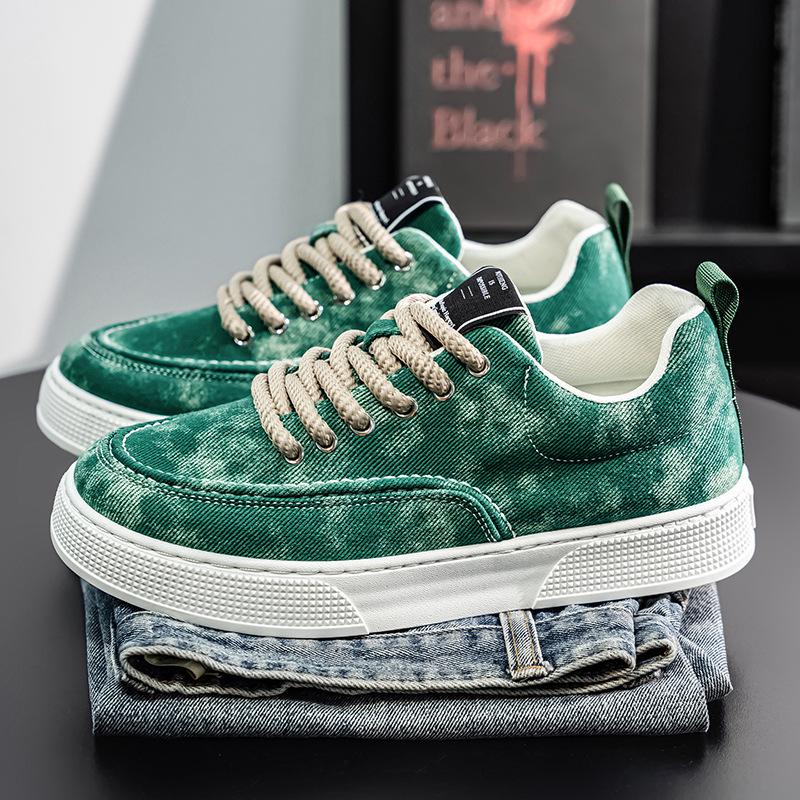 2025 Autumn Men's Trendy Canvas Shoes - Comfortable, Non-Slip, Wear-Resistant, and Breathable.