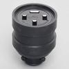 American Electric Flat Blade Rubber Connector Body, Grounded, 3P, 30A, 250V, R344