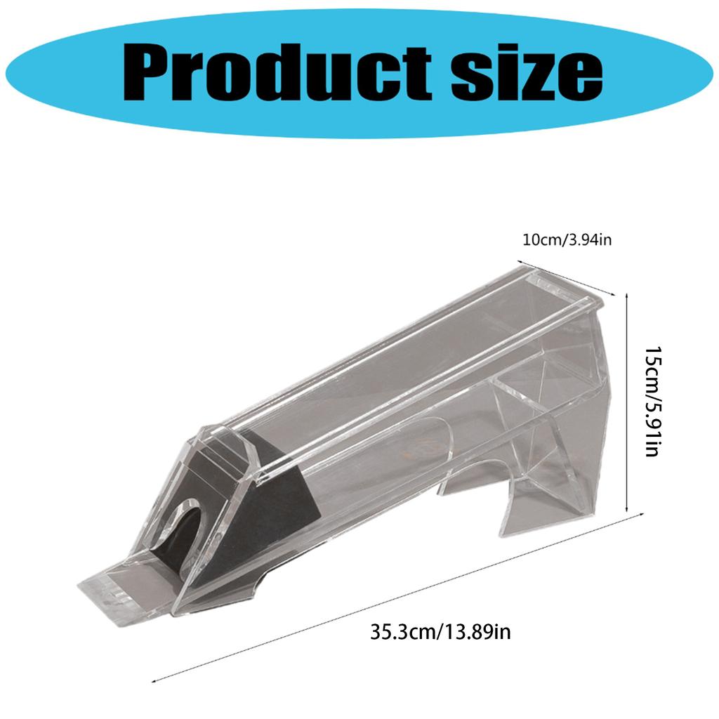 8 Deck Acrylic Playing Card Dealing Shoe Pokers Dealer Playing Card Shuffler for Standard Size Pokers Deck Easy Use