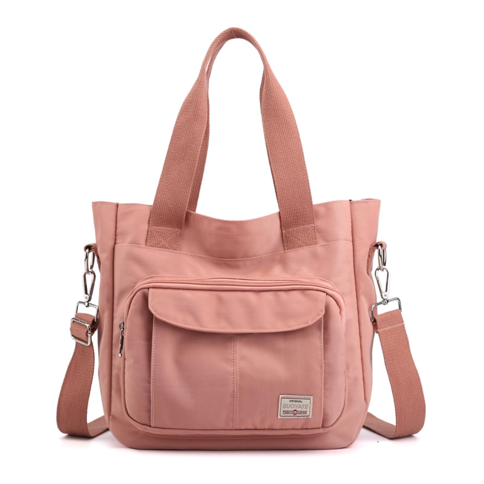 

Tote Shoulder Brown [Mimio] Bag, Handbag, Mother s Bag, Bag, Simple, Self-Standing, Handle, Lightweight, Men s, Women s, Black, Pink, (Pink) рожевий