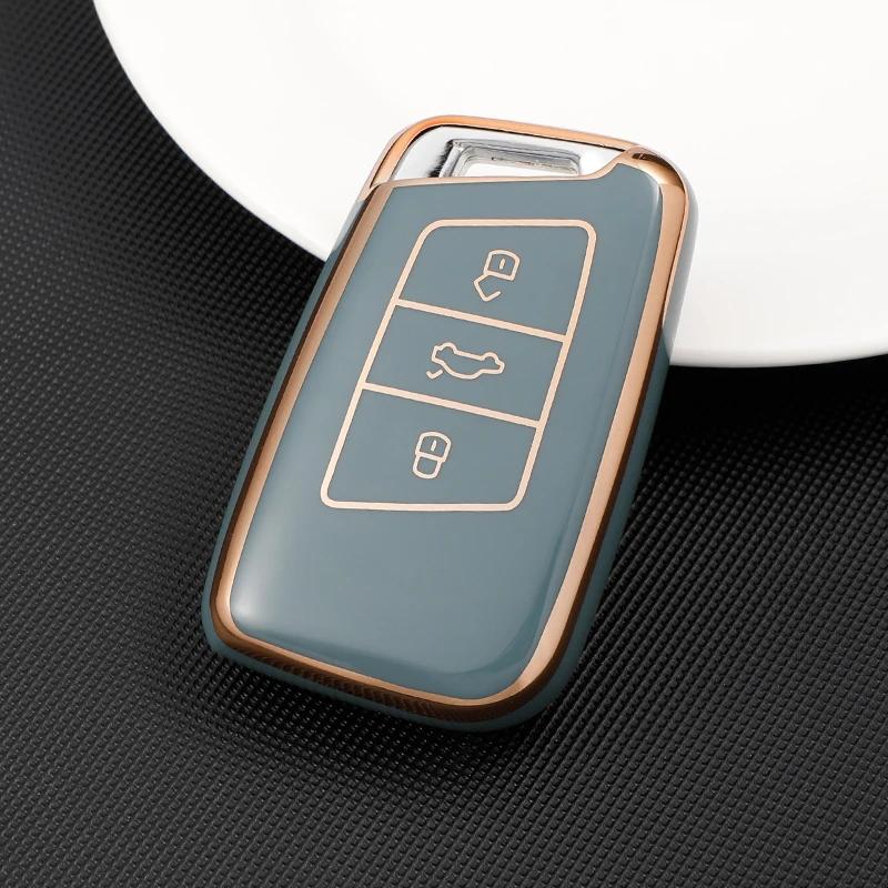 Soft TPU Car Remote Key Case Cover Shell For VW Volkswagen Passat B8 Magotan For Skoda Kodiaq Superb A7 Smart Keyless