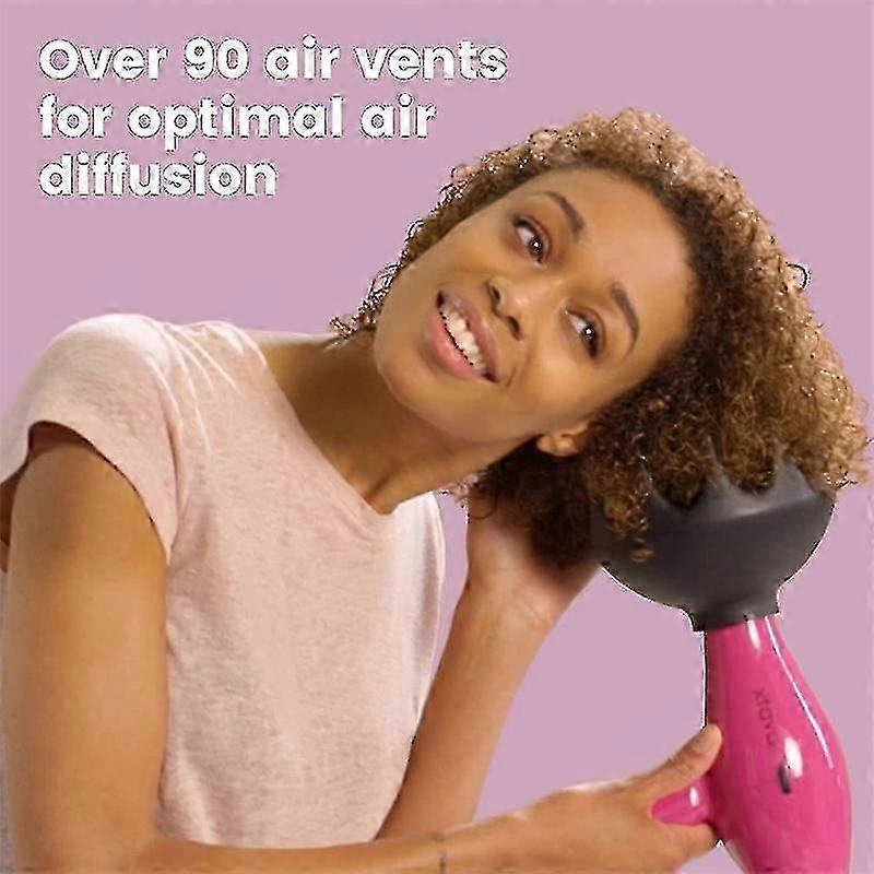 Hair dryer diffuser, 1.8 inches in diameter, reduce frizz and increase hair volume