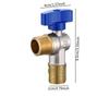 Angle Stop Valve Flow Control Valve 1/2'' Hot Cold Flow Faucet Valve Water Valve