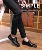 2024 Autumn Men's Soft Sole Casual Leather Shoes - Breathable Business Footwear for Middle-Aged and Elderly