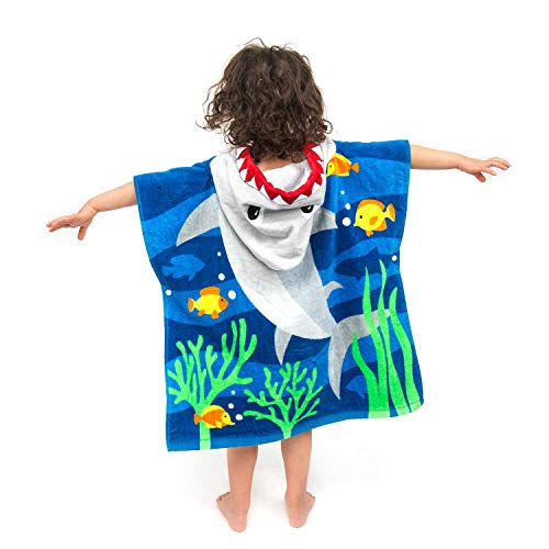 OTAKUMARKET Kids Baby Bathrobe, Hooded Bath Poncho, Beach Towel, Pool Towel, 100% Cotton, for Boys and Girls, for Water Play, Bath Time, Baby Shower G