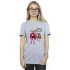 DC Comics Damen-/Damen-Batman-Comic-Cover-Rainbow-Batman-Boyfriend-T-Shirt aus Baumwolle