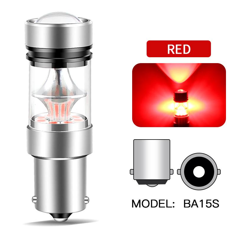 2PCS LED Bulb 1156 BA15S P21W 1157 BAY15D P21/5W BAZ15D P21/4W 3157 P27/7W T25 7443 W21/5W T20 Brake Reverse Turn Signal Lights