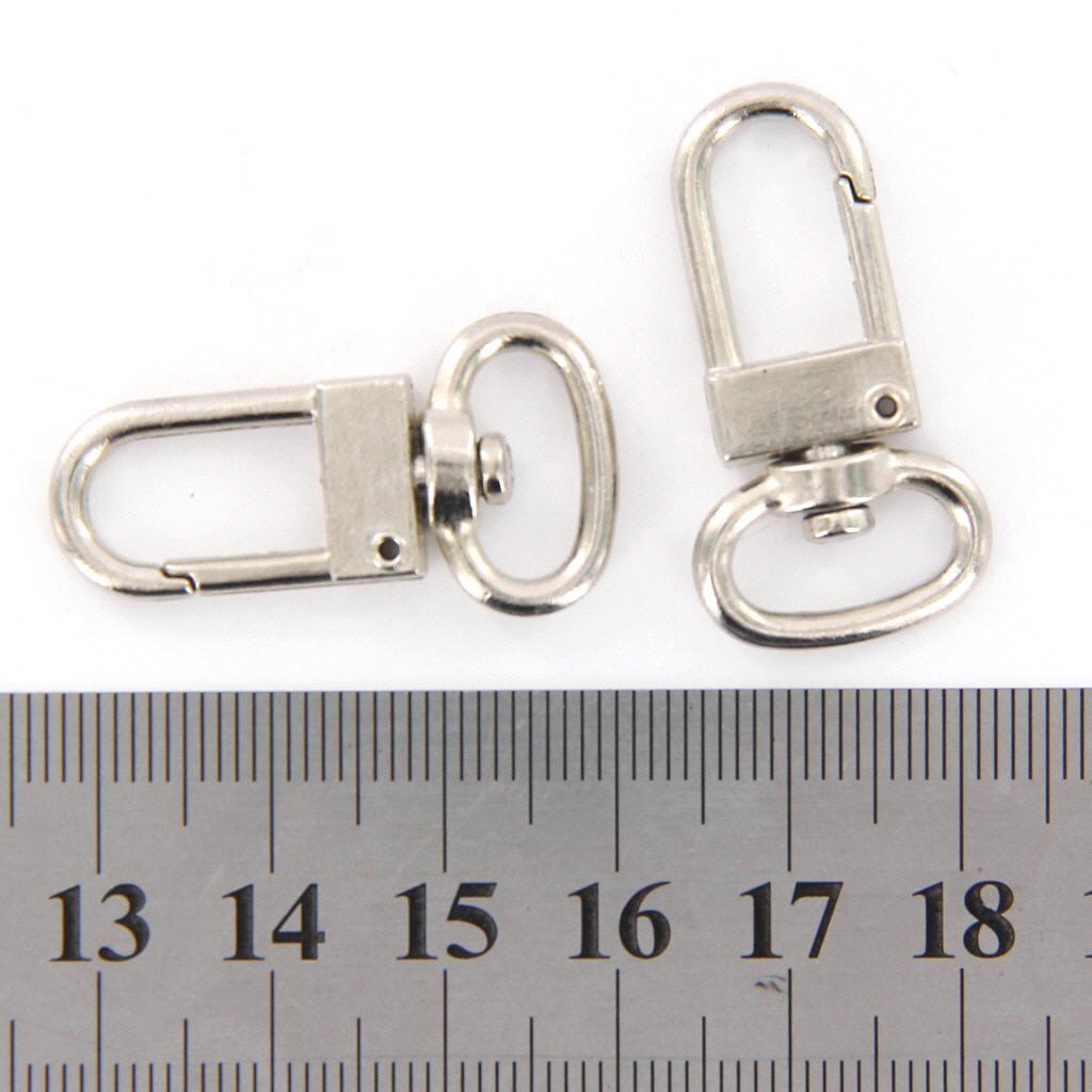 20x 13mm Swivel Trigger Clips Snap Hooks Clasps Keychains Bags Dog Leashes Craft
