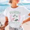 Travel T-Shirt Harajuku Style Short Sleeved Printed Women's Summer Casual Style O-Neck Top Cute And Fun Cartoon Pattern T-Shirt