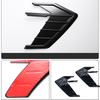 Universal 3D Glossy Black Car Side Fender Wing Air Intake Vent Trim Sticker 2Pcs