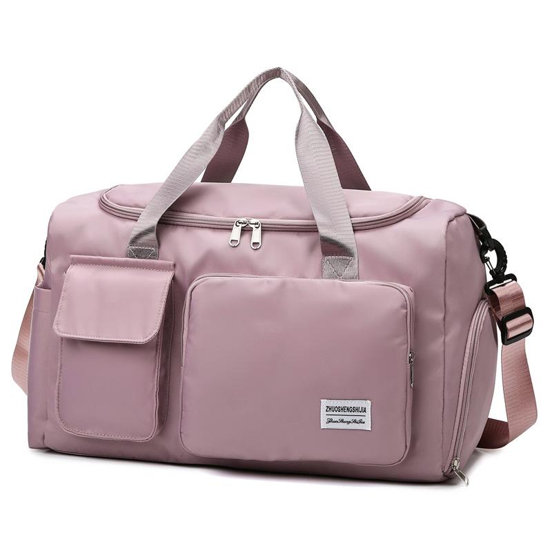 Large Capacity Travel Handbag: Ideal for Casual, Business, Outdoor Sports, with Wet/Dry Separation & Crossbody Feature.