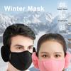 Winter Warm Mask Outdoor Windproof Skiing Cycling Face Mask Ear Protection Scarf Nose Open Breathable Face Cover Neck Warmer