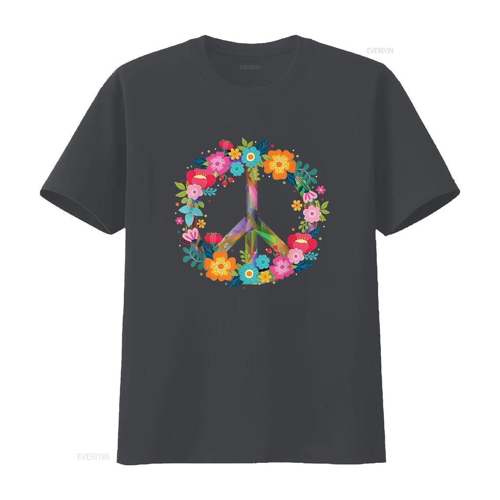 Peace Love Hippie Costume Tie Die 60s 70s T Shirt Black X Large vintage Washed Stretched Stylish Soft Versatile fashion