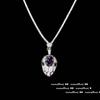 Original Women Sparkling Amethyst Snake Head Wedding Jewelry Sets White Gold Plated Banquet Ring/Earring/Necklace/Bracelet Chain