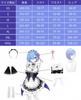 Cosplay Rem Emilia Natsuki Subaru Ram Cosplay Starting Life in Another World Anime Event School Festival Adult Cosplay [NOKIJP] ReZero Costumes,