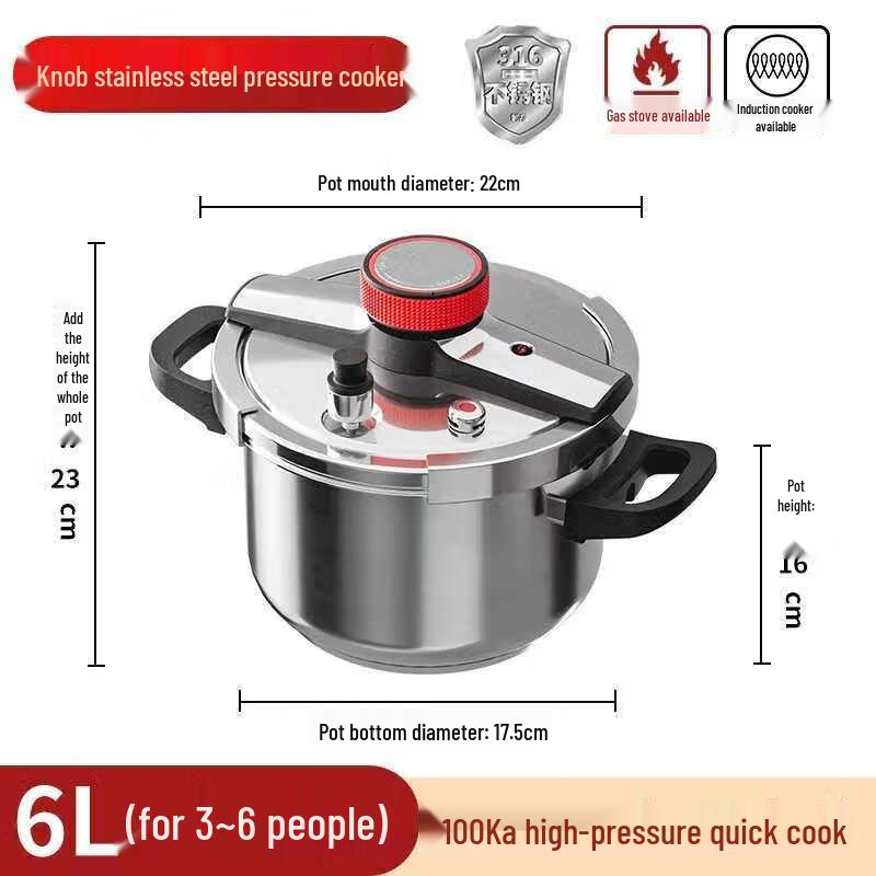 Xiaocaiya 304 Stainless Steel Pressure Cooker