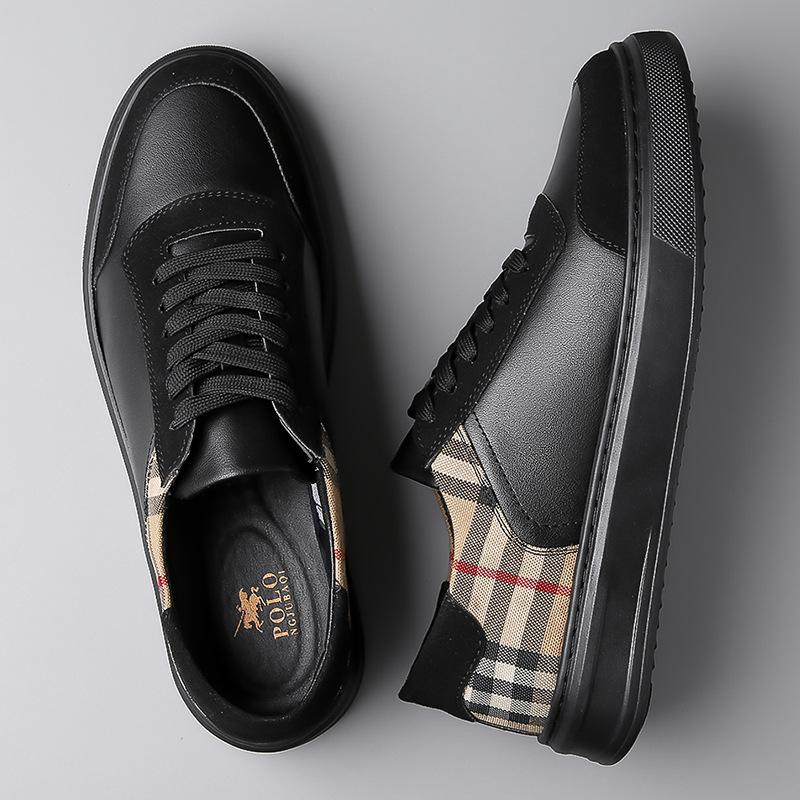 Men's shoes, little white shoes, casual delivery, comfortable, breathable and non-slip Korean version, strap-up, flat-bottom soft-bottom soft-surface