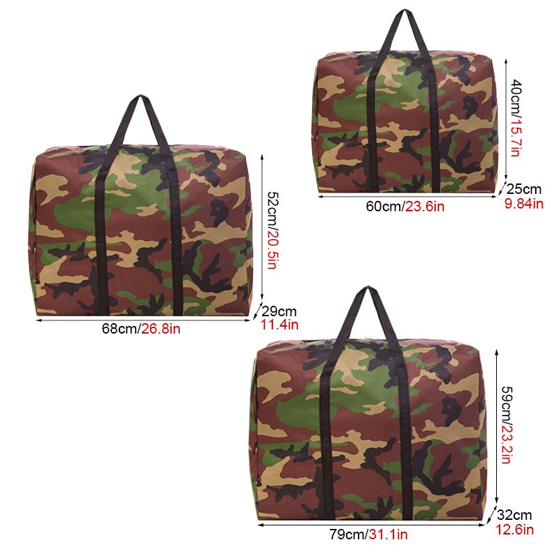 Camouflage Luggage Moving House Big Bag Thick Waterproof Oxford Cloth Large Capacity Quilt Storage Bag Travel Camping Bag