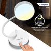 Plastic Deskmate 5W USB Rechargeable LED Desk Lamp | Flexible Neck, Colour-Changing & Smooth Dimming | Flame-Safe Design | Pack of 1