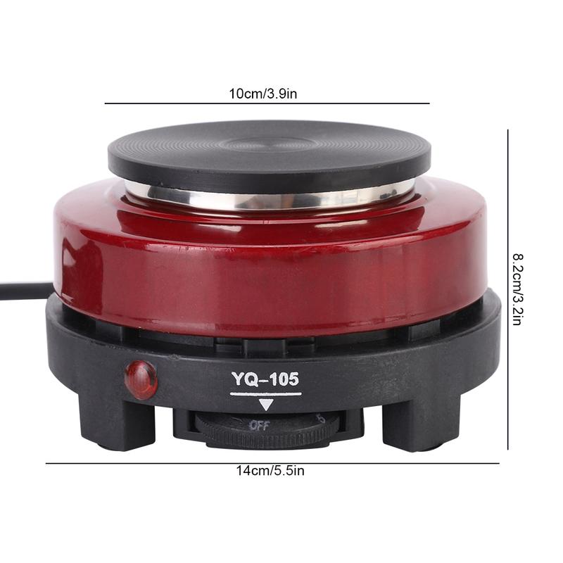 500W Household Portable  Electric Stove Heating Plate Heater (Red ) Electric Stove Heating Plate
