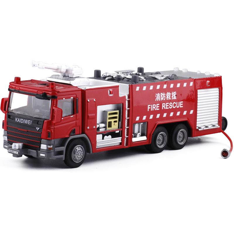 Fire Engine Fire Extinguishing Vehicle Sound and Light Alloy Engineering Vehicle Model Boy Toy Gifts B333
