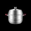 Meichu Edelstahl Doppelschicht Dämpfertopf