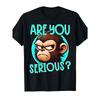 European Sizes This Humorous T-Shirt Featuring a Grumpy Monkey Meme Is Perfect for Summer. It'S Machine-Washable And Has a Stylish, Smooth Feel