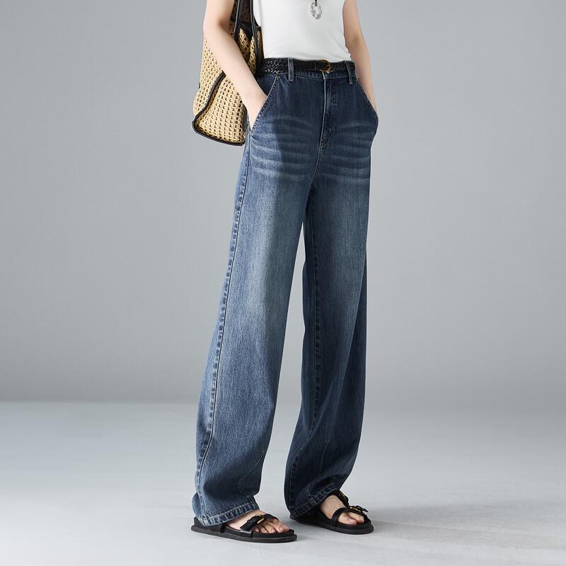 SOFSIL Women's Summer Wide-Leg Denim Jeans