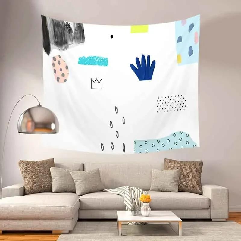Home Wall Decoration Tapestry Abstract Pattern Hanging Cloth Office Living Room Tapestry