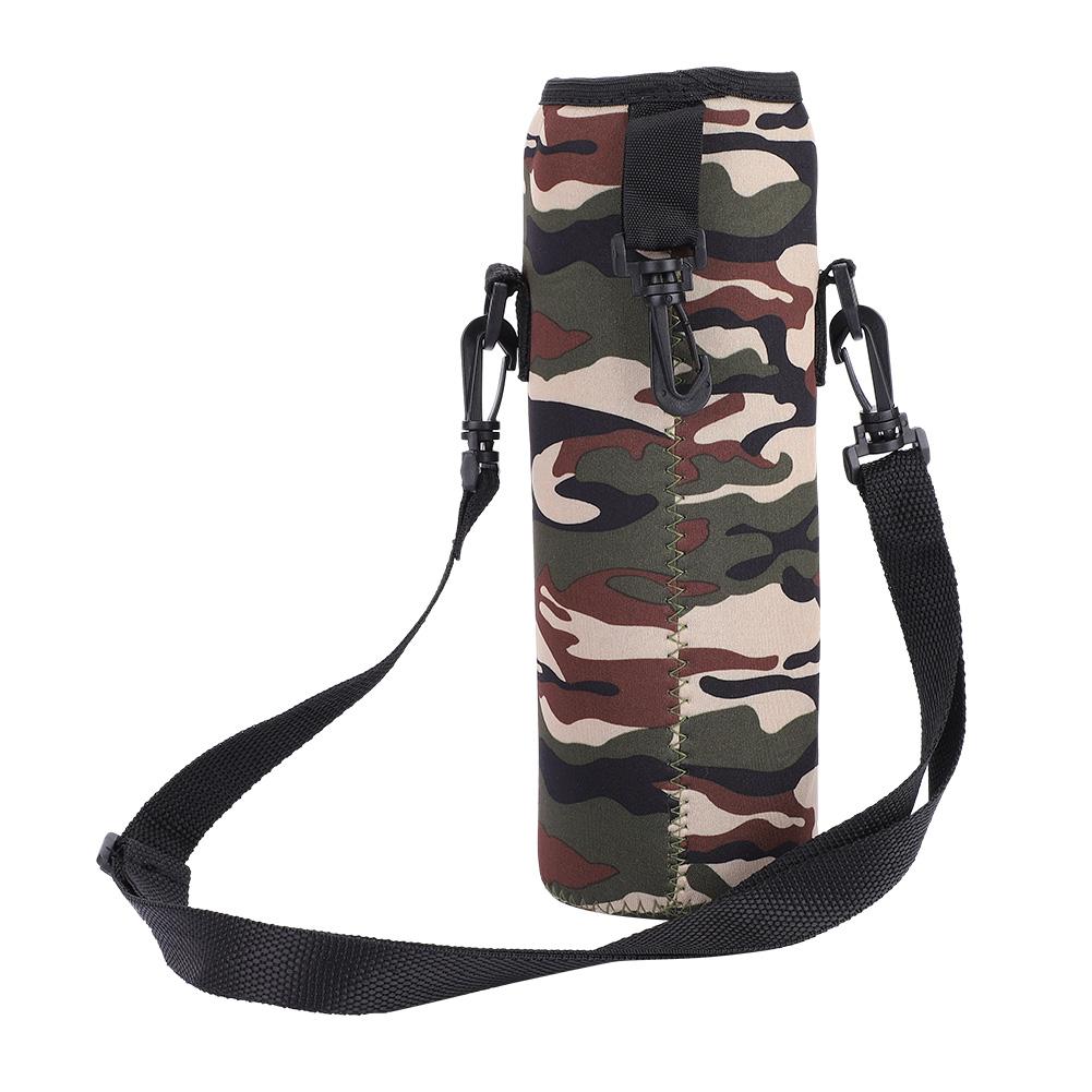 Outdoor Sports Water Bottle 1L Thermal Holder Bag Scald Proof Case Cover Sleeve with Strap