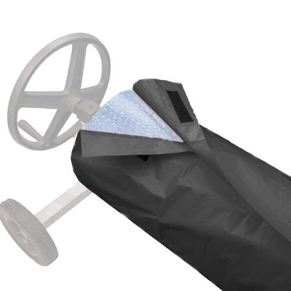 Swimming Pool Cover Outdoor Waterproof UV Protective Pool Solar Roller Reel Protective Cover Solar Blanket Pool Tool чёрный