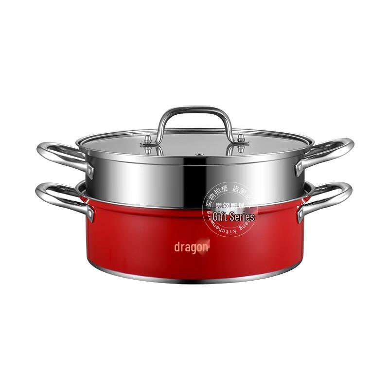 Sigaang Stainless Steel Double-Layer Steamer Hot Pot