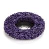 Hilitand 5Pcs Poly Strip Wheel Disc Paint Rust Removal Tool Clean Quality Angle Grinder Discs 10000rpm 60# (Purple)