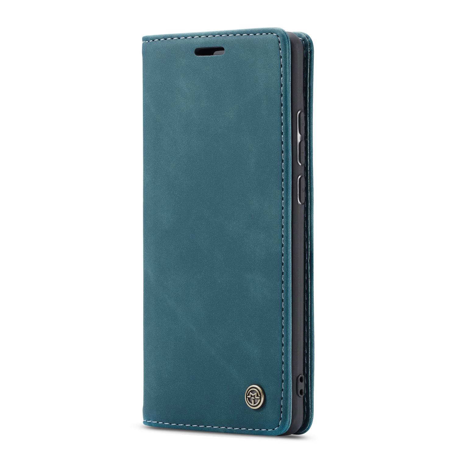 

Чохол-книжка CaseMe Retro зі шкіри для Samsung Galaxy S25 S24 S23 S22 S21 S20 S10 Ultra Plus FE гаманець Відсік для карток Протиударний чохол For Samsung S23 FE синій